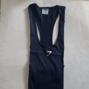 Gymshark React Stringer  Slim Fit Tank Top Mens 3XL Navy